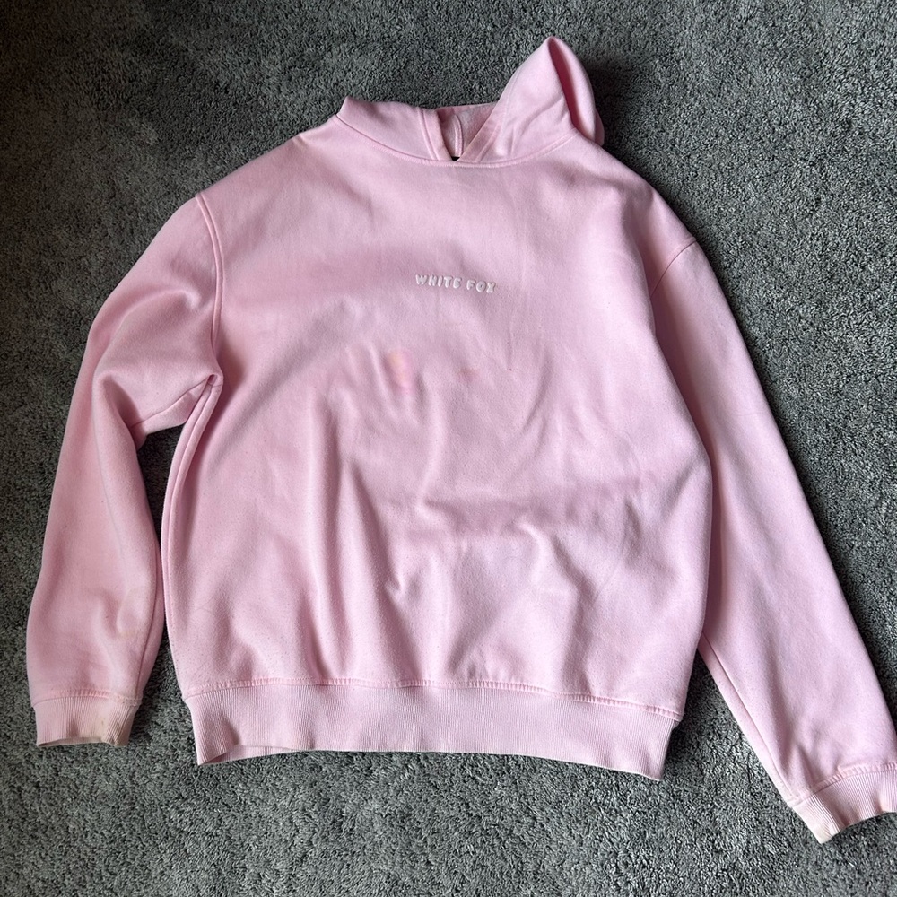White Fox Boutique Pink Oversized Sweatshirt